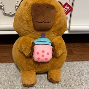 Russ Capybara with Boba
